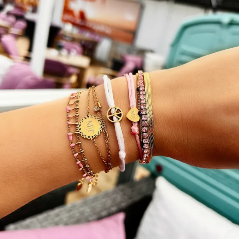 Finaste Armband sparkle stone goudkleurig Best
