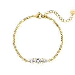 Finaste Armband triple crystals goldplated Best
