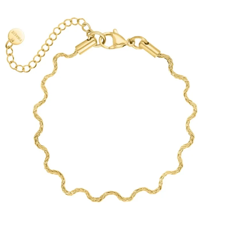 Finaste Armband wave kleur goud Discount