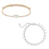 Finaste Armbanden set satin initials Discount