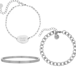 Finaste Armparty Graveren Kleur Zilver Online