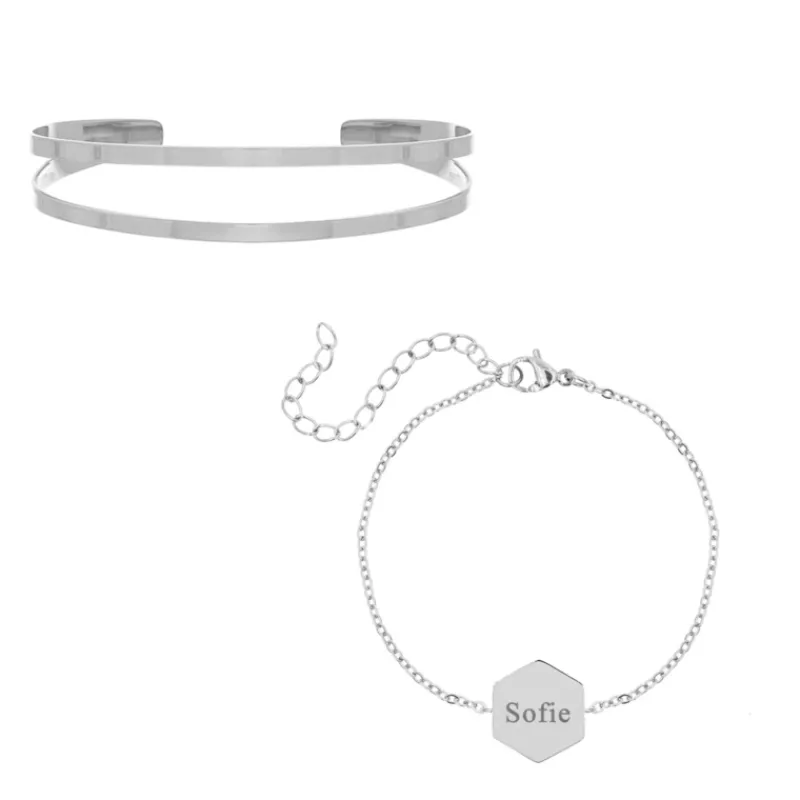 Finaste Bangle armparty met initialen Fashion
