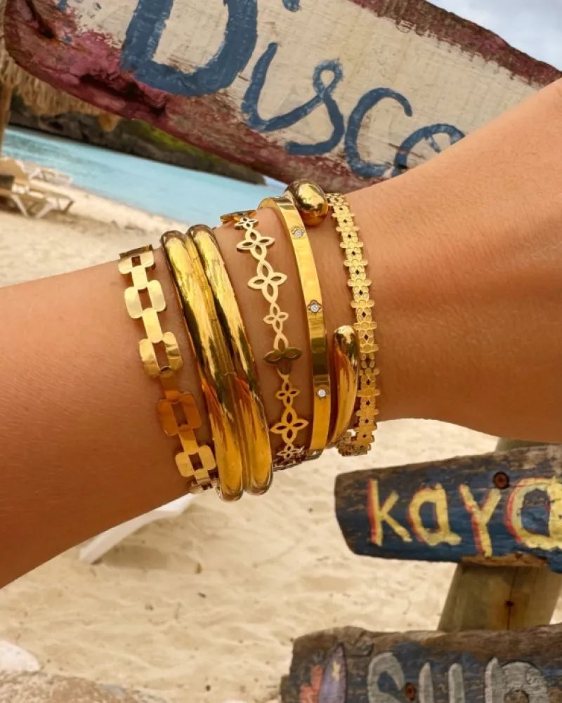Finaste Bangle bold chain goudkleurig Sale