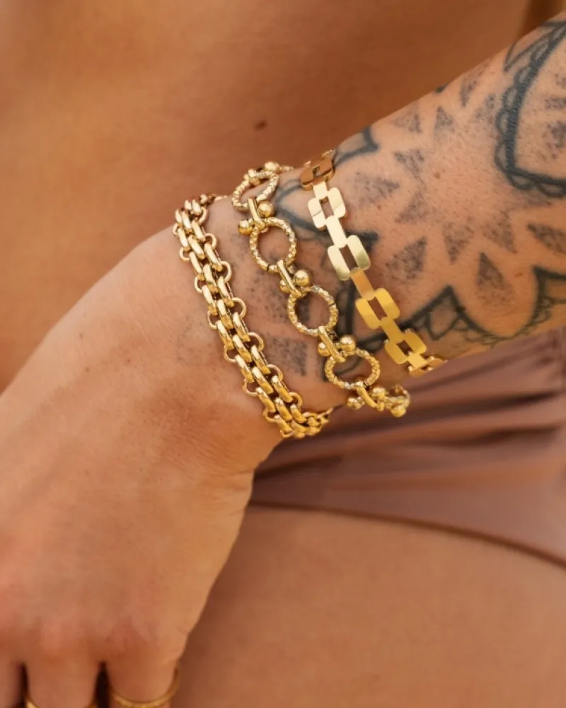 Finaste Bangle bold chain goudkleurig Sale