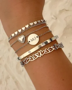 Finaste Bangle met steentjes Best
