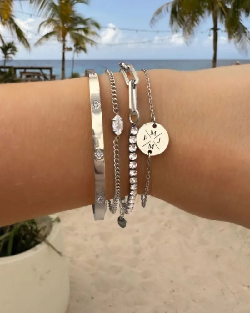 Finaste Bangle met steentjes Best