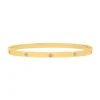 Finaste Bangle met steentjes goudkleurig Clearance