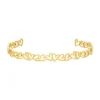 Finaste Bangle open hearts goudkleurig Hot