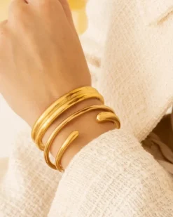 Finaste Bangle round goudkleurig New