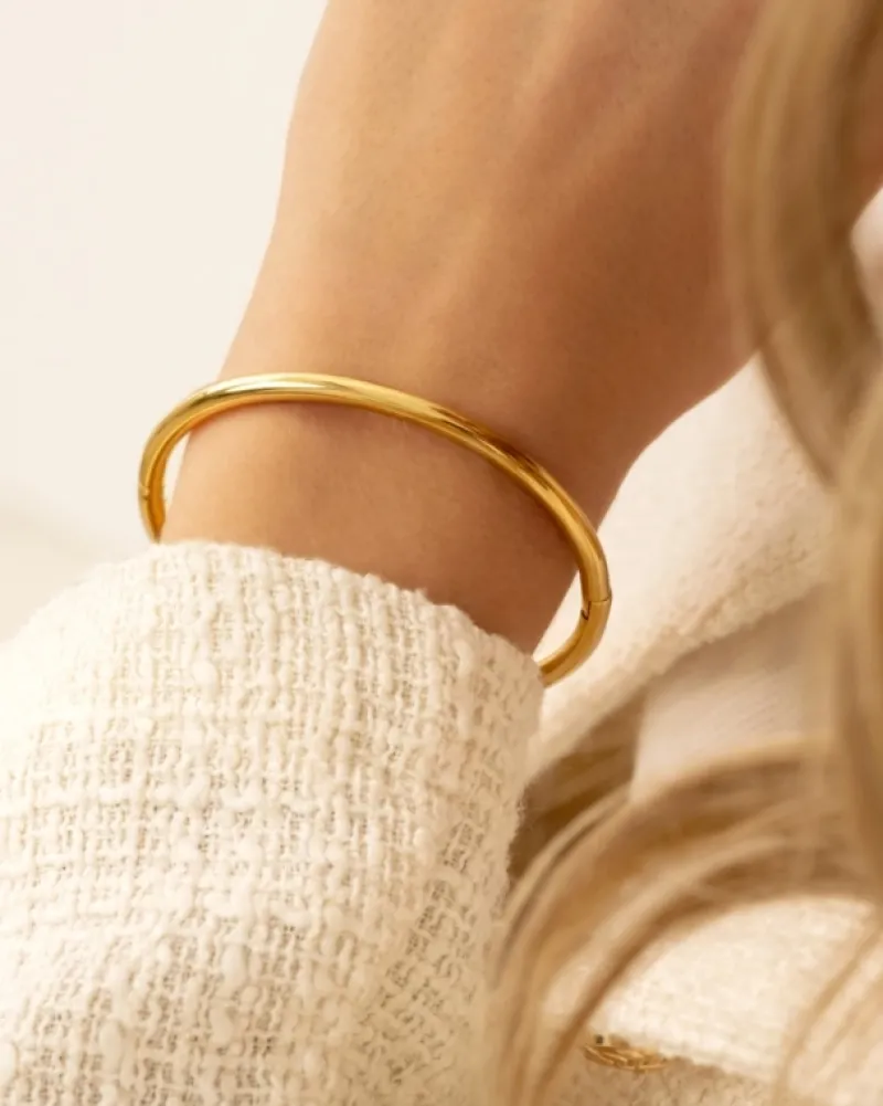 Finaste Bangle round goudkleurig New