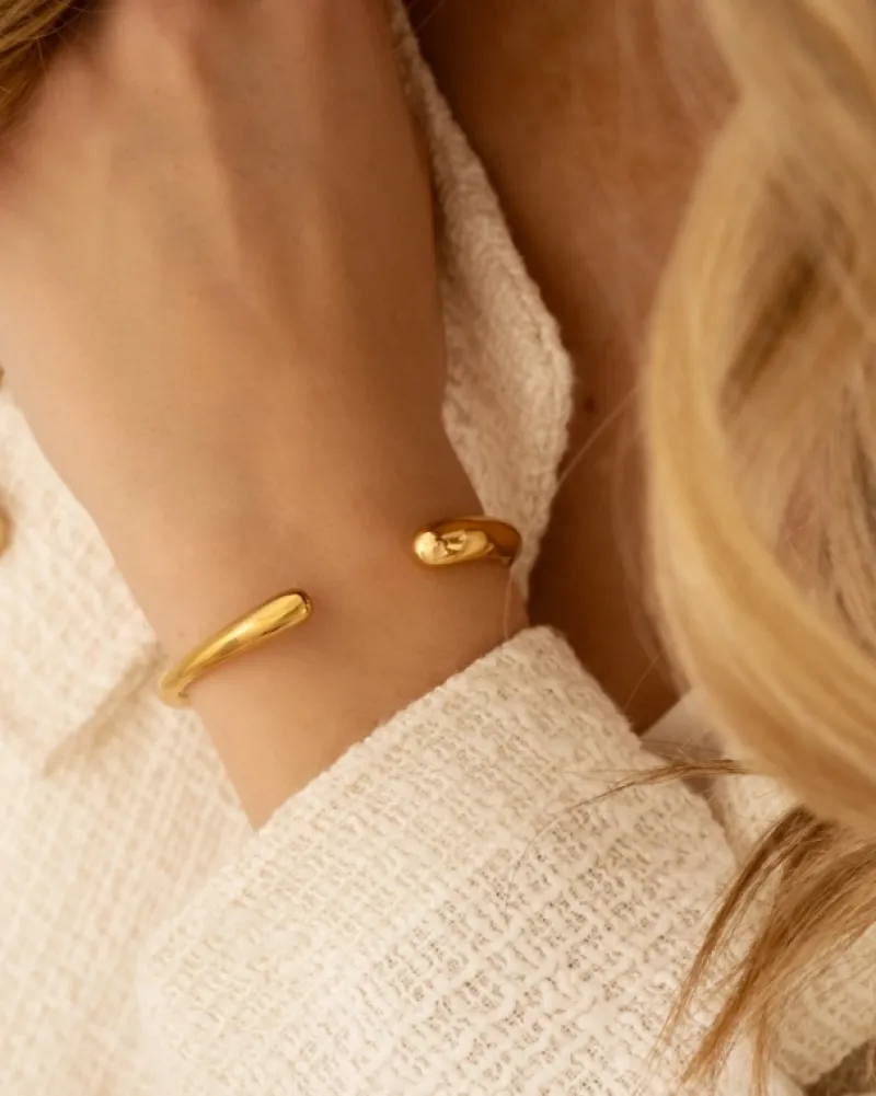 Finaste Bangle teardrop goudkleurig Online