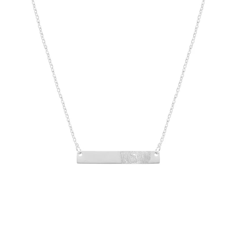 Finaste Bar ketting vingerafdruk Clearance