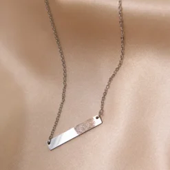 Finaste Bar ketting vingerafdruk Clearance