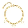 Finaste Bedelarmband bow goudkleurig New
