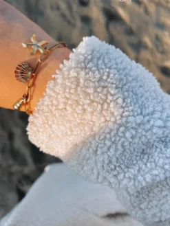 Finaste Bedelarmband met schelpjes goudkleurig Hot