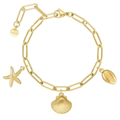 Finaste Bedelarmband zomer bedels goudkleurig Sale