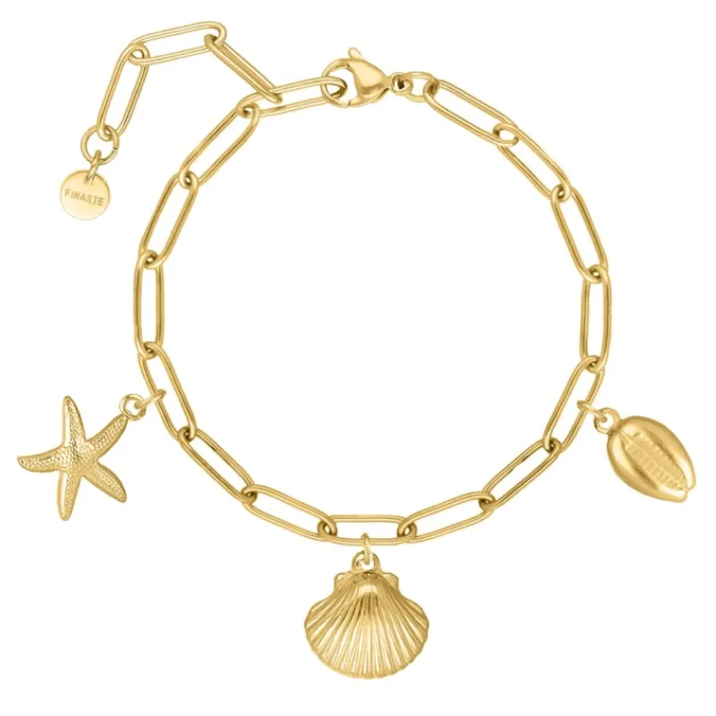 Finaste Bedelarmband zomer bedels goudkleurig Sale