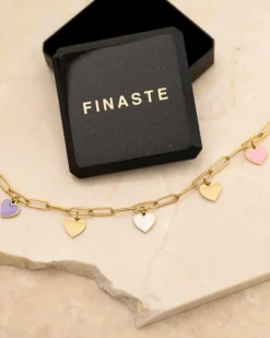 Finaste Bedelketting love story goudkleurig Best