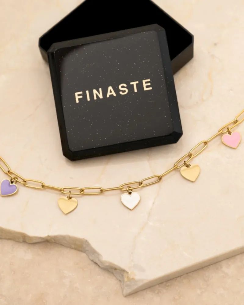 Finaste Bedelketting love story goudkleurig Best
