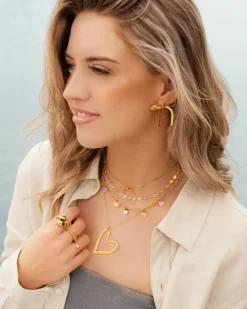 Finaste Bedelketting love story goudkleurig Best
