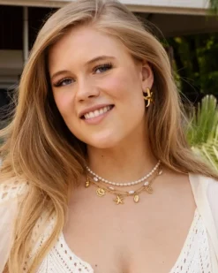 Finaste Bedelketting met schelpjes goudkleurig Clearance