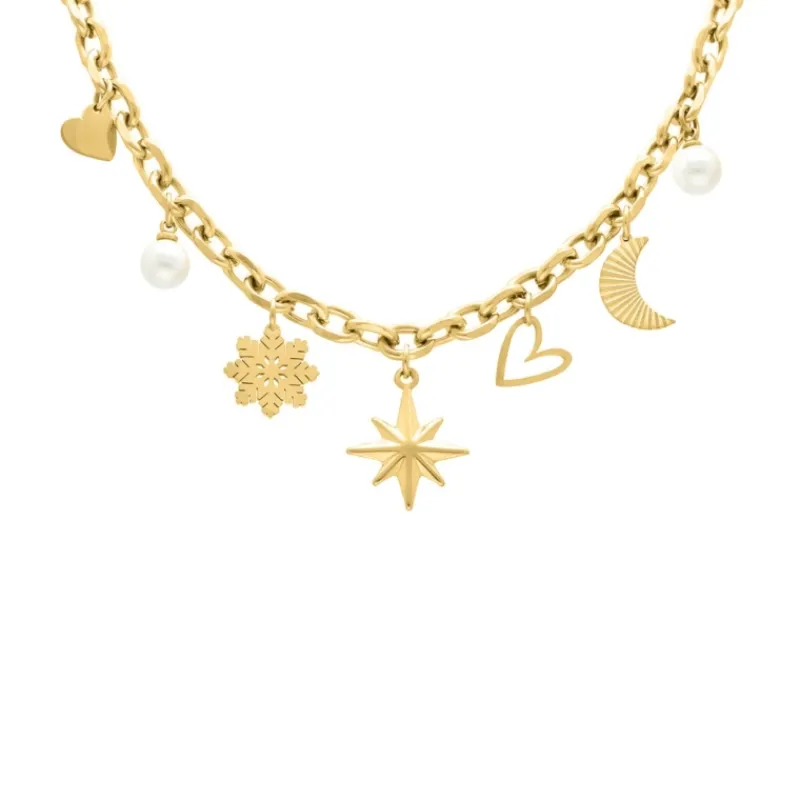 Finaste Bedelketting starlight goudkleurig Online