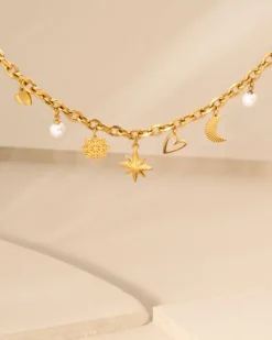 Finaste Bedelketting starlight goudkleurig Online