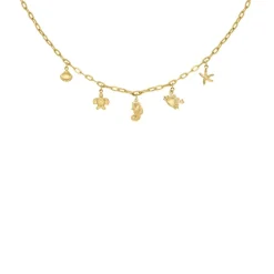 Finaste Bedelketting zee bedels goudkleurig Clearance