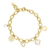 Finaste Bestselling charm bracelet goldplated Fashion