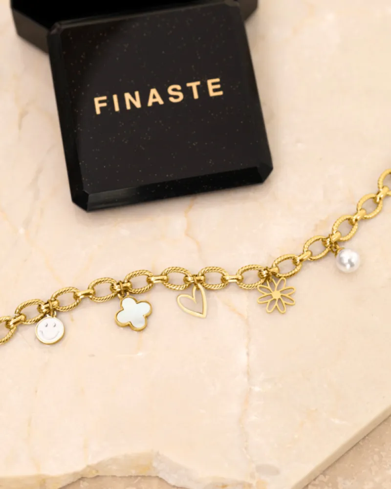Finaste Bestselling charm bracelet goldplated Fashion