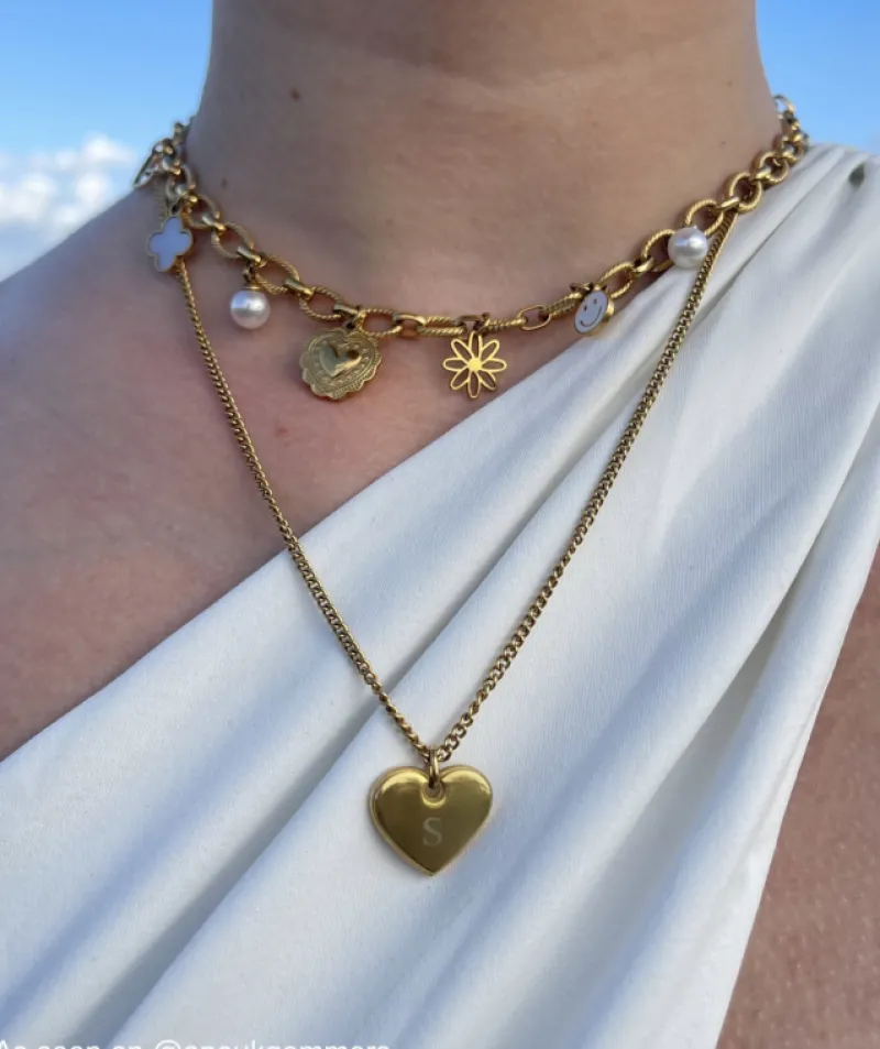Finaste Bestselling charm necklace goldplated Best