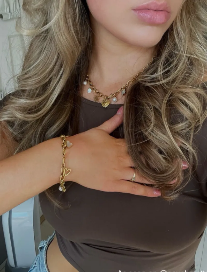 Finaste Bestselling charm necklace goldplated Best