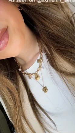 Finaste Bestselling charm necklace goldplated Best