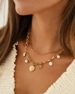Finaste Bestselling charm necklace goldplated Best