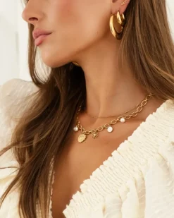 Finaste Bestselling charm necklace goldplated Best