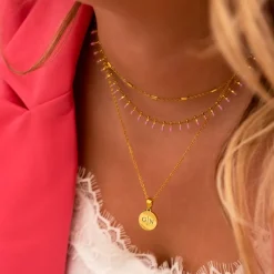 Finaste BFF Initials Kettingen set Goudkleurig Discount