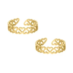 Finaste Bff ringen little hearts goldplated Online