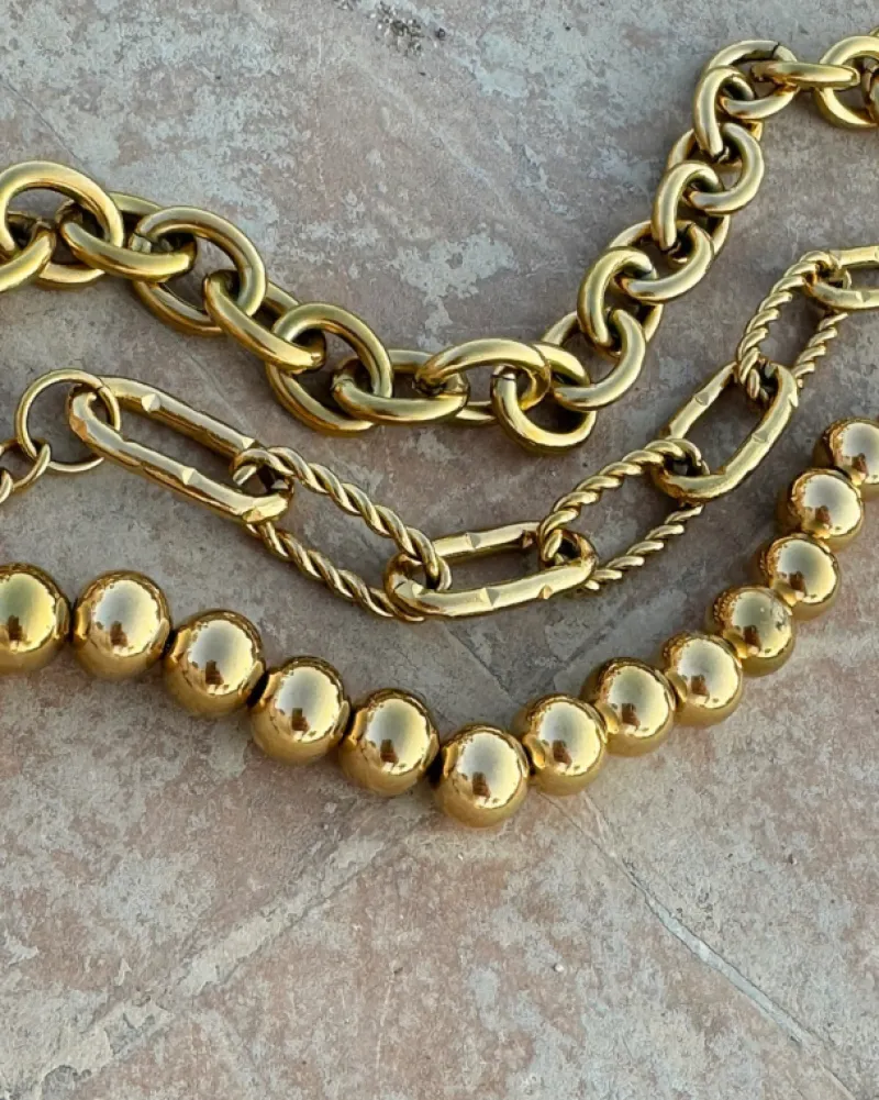 Finaste Big chain link bracelet goldplated Fashion