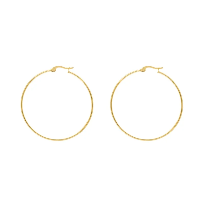 Finaste Big hoop earrings goldplated Fashion