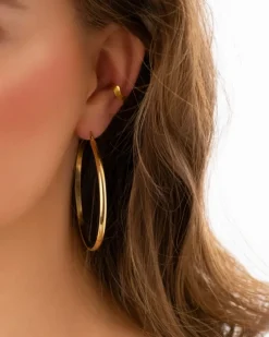 Finaste Big hoop earrings goldplated Fashion