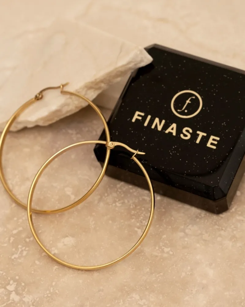 Finaste Big hoop earrings goldplated Fashion