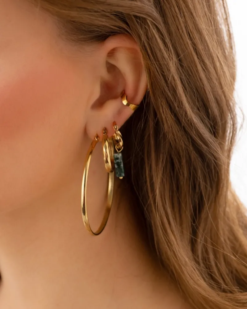 Finaste Big hoop earrings goldplated Fashion