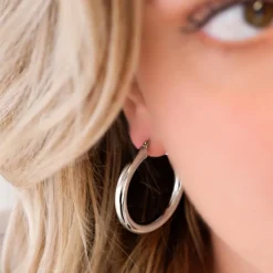 Finaste Big musthave hoops Clearance