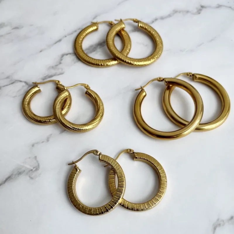 Finaste Big musthave hoops goud kleurig Discount