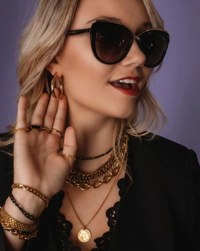 Finaste Big musthave hoops goud kleurig Discount