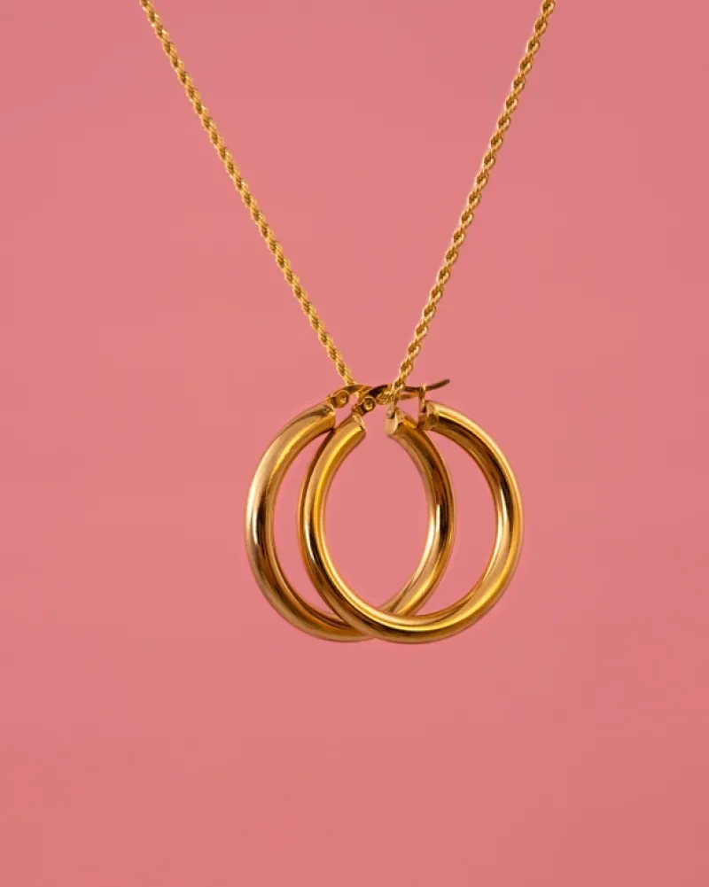 Finaste Big musthave hoops goud kleurig Discount