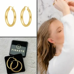 Finaste Big musthave hoops goud kleurig Discount