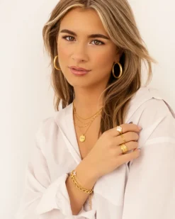 Finaste Big musthave hoops goud kleurig Discount