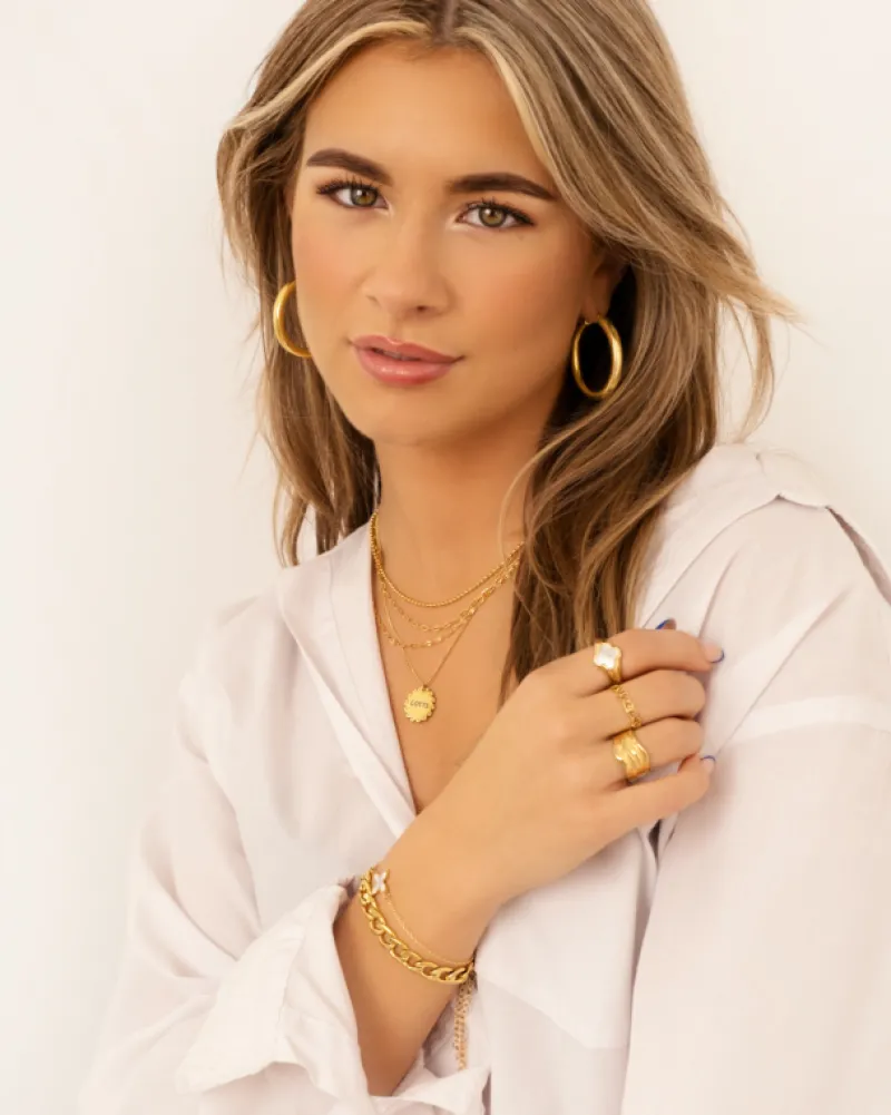 Finaste Big musthave hoops goud kleurig Discount