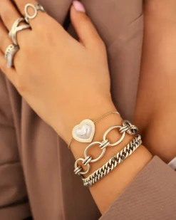 Finaste Big statement bracelet round chains Outlet